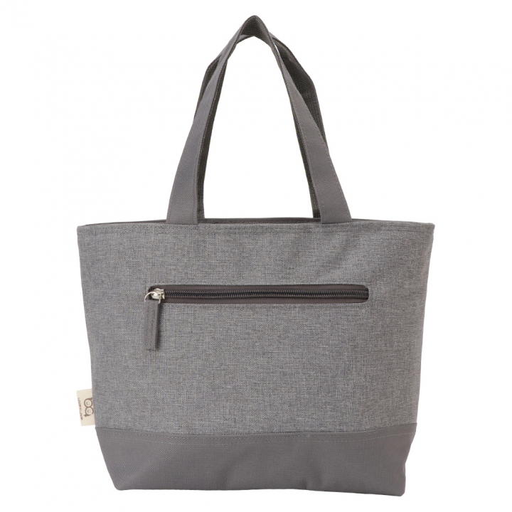  [mama fiore マーマフィオーレ] Picoteeシリーズ ピコティ 保温保冷 ランチバッグ 保冷バッグ | おしゃれ 可愛い サブバッグ 軽量 レディース メンズ 男女兼用 キッズ 弁当袋 ミニ トートバッグ 4L 便利 シンプル／グレー