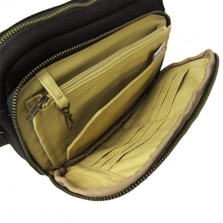 帆布工房 |お財布ポシェット 帆布 4号帆布 キャンバス ショルダーバッグ お財布ショルダー 多機能 レディース メンズ 男女兼用 斜め掛け はんぷこうぼう 3X10