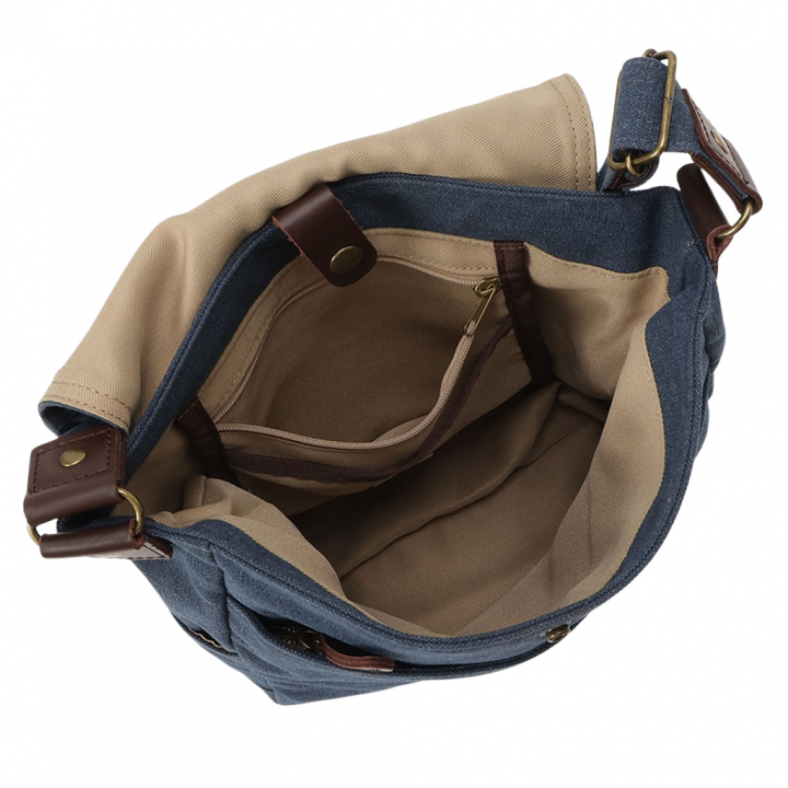  帆布工房 ヴィンテージIIシリーズ ショルダーバッグ 全4色 | 帆布 ショルダーバック レディース メンズ 男女兼用 斜め掛け 斜めがけ サブバッグ お出かけ 旅行 通勤 通学 レディース メンズ 男女兼用 カジュアル シンプル B5 ビンテージ 本革 00ネイビー