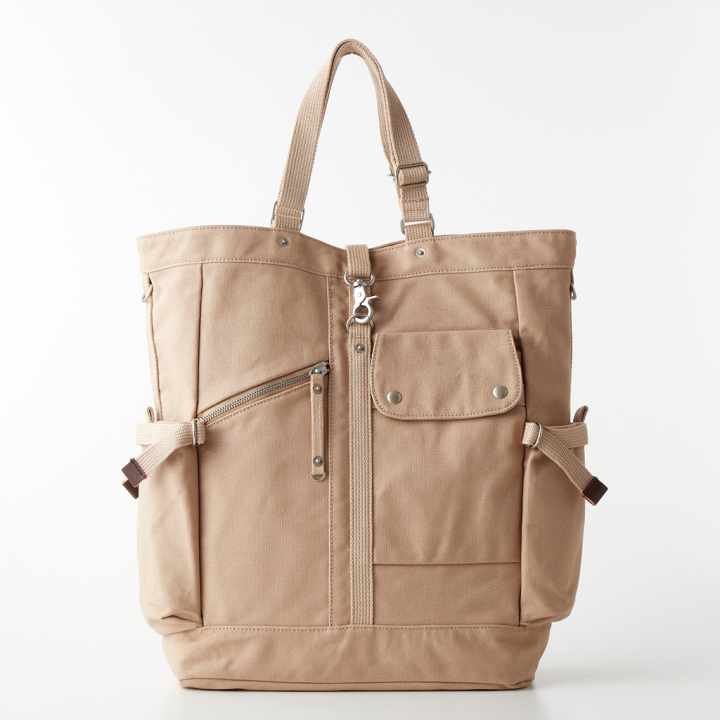 持ち手長さ調整できる！縦型トートバッグ CONTROLIIシリーズ 3X01 [帆布工房 はんぷこうぼう] 帆布 トート キャンバス 大容量 丈夫 便利 ポケット充実 収納力