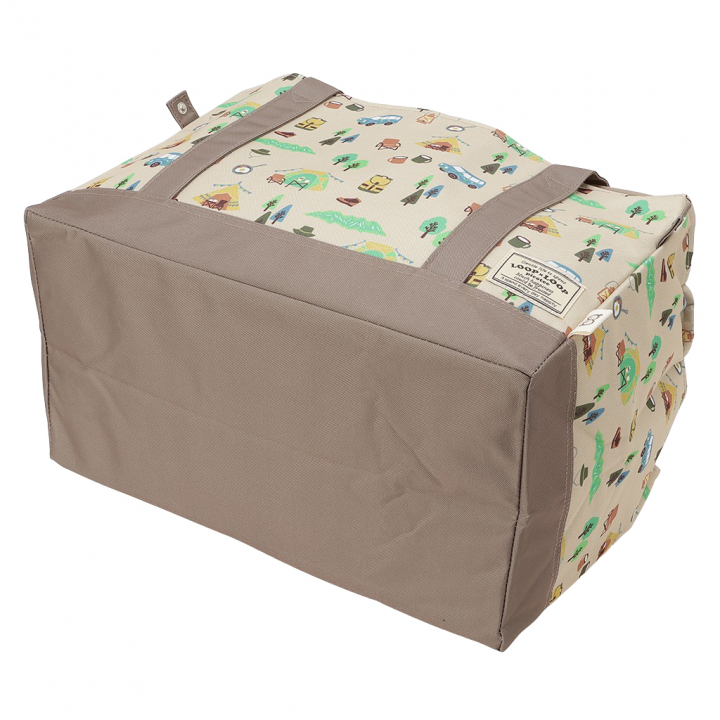 保温 保冷 レジかごバッグ 4WJ4 [mama fiore マーマフィオーレ] Picoteeシリーズ ピコティ 保温保冷 OUTDOOR 大容量 レジカゴバッグ トートバッグ キャンプ レディース ベージュ