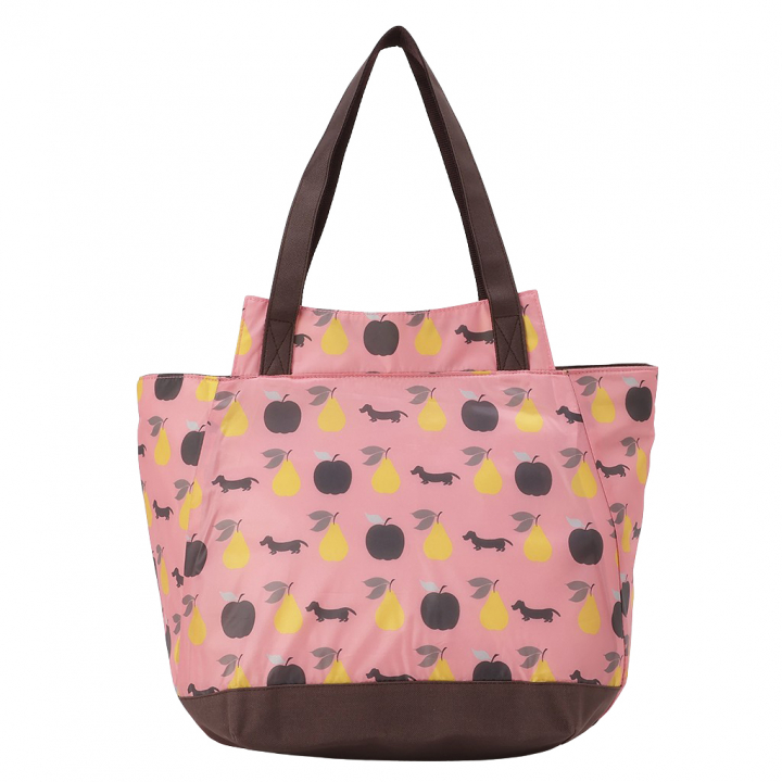 バルーン 保冷バッグ トートバッグ 3L35 [WHOLLY ウォーリー] 保温保冷 大容量 BIGサイズ 買い物 レジャー イヌ レディース ピンク