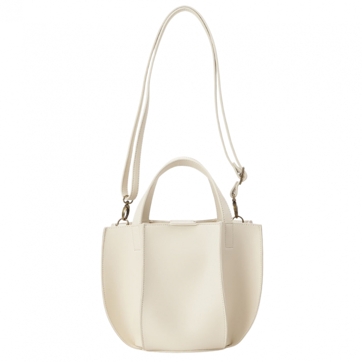 ショルダーバッグ 6242 [chiemi sacs チエミサックス] シンプル 2WAY オシャレ バケットバッグ 自立 レディース 00ホワイト