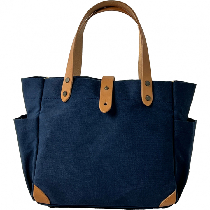 帆布工房 エイジングシリーズ 全3色 | 帆布 キャンパストート 多機能 男女兼用 レディース メンズ ユニセックス お出掛け ヌメ革 経年変化 ワイドポケット サブ サブバッグ サブバック 日本製 メイドインジャパン 国産帆布 パラフィン加工 ハンプ 00ネイビー