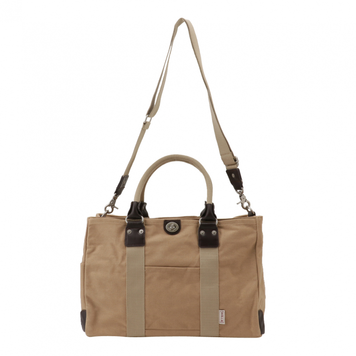 帆布工房 TRIPLINEシリーズ | ボストンバッグ (S) 帆布 キャンバス 本革 旅行カバン 旅行バッグ トラベルバッグ メンズ レディース ミニ ビンテージ A4対応 多機能 ベージュ 3X82