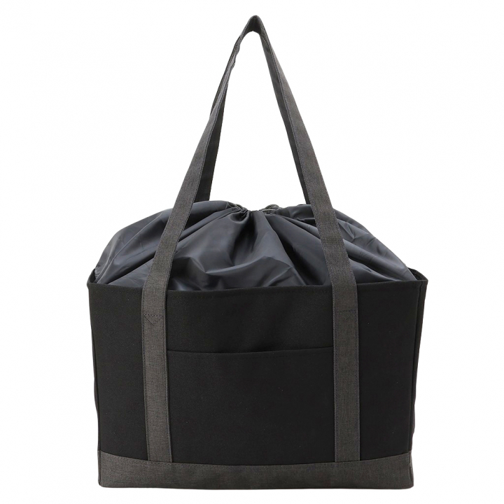 レジカゴバッグ 4WG4 [mama fiore マーマフィオーレ] Picoteeシリーズ ピコティ 保温保冷 無地 保冷バッグ トートバッグ エコバッグ レジかご 男女兼用 シンプル コンパクト レディース ブラック