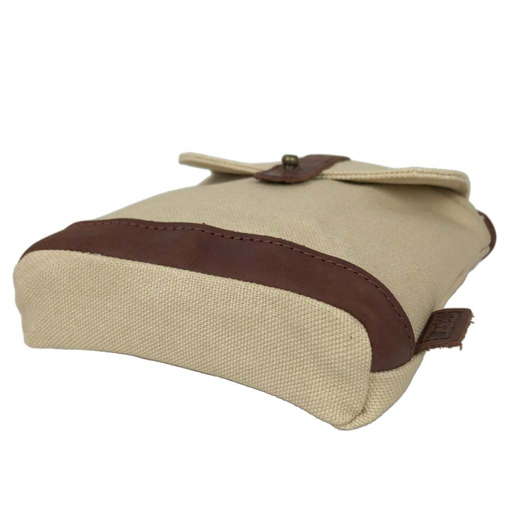 帆布工房 KURASHIKI シリーズ｜3way ショルダーバッグ 倉敷産帆布使用 ベルトポーチ スマホポーチ ウエストポーチ ベルト通し メンズ レディース 男女兼用 日本製 帆布 本革 ベージュ 3J27