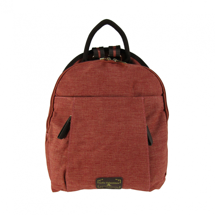 [Sofia Valentino ソフィアバレンチノ] 軽量 リュックサック | ポリエステル かわいい 軽い レディース 多収納 リュック 橙 オレンジ 4927 