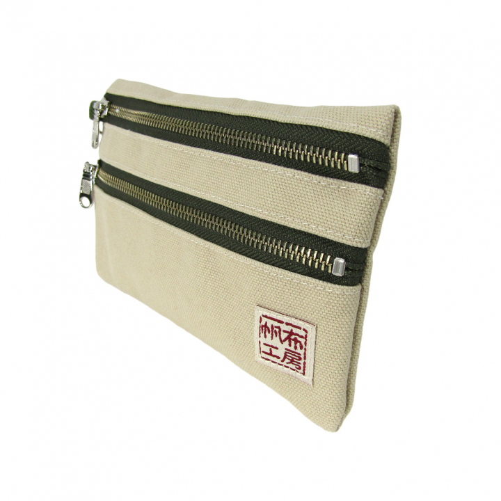 倉敷産帆布 日本製ポーチ 3J35 [帆布工房 はんぷこうぼう] ミニポーチ 筆箱 帆布 キャンバス ビンテージ