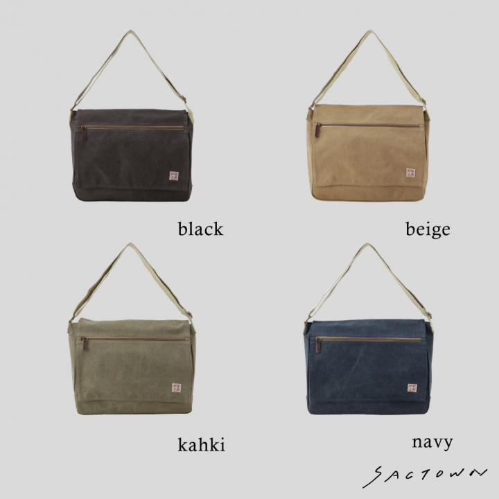 帆布 ショルダーバッグ FLAP SHOULDERシリーズ 3X81 [帆布工房 はんぷこうぼう] 帆布 キャンバス ショルダー斜め掛け A4