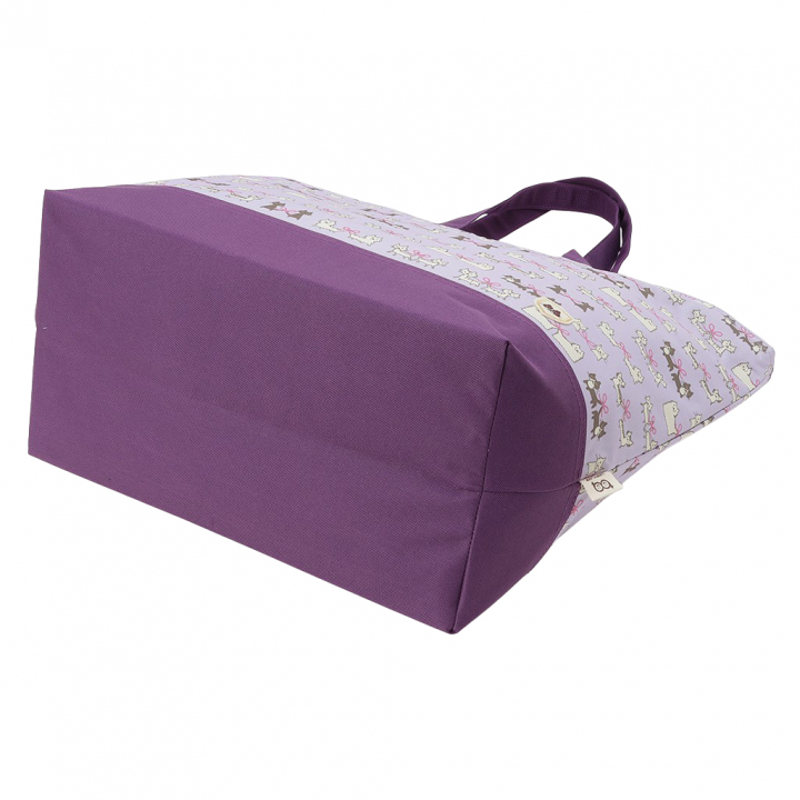 保冷バッグ トートバッグ 4WG7 [mama fiore マーマフィオーレ] Picoteeシリーズ ピコティ 保温保冷 ネコドット 大容量 レジャー キャンプ レディース パープル