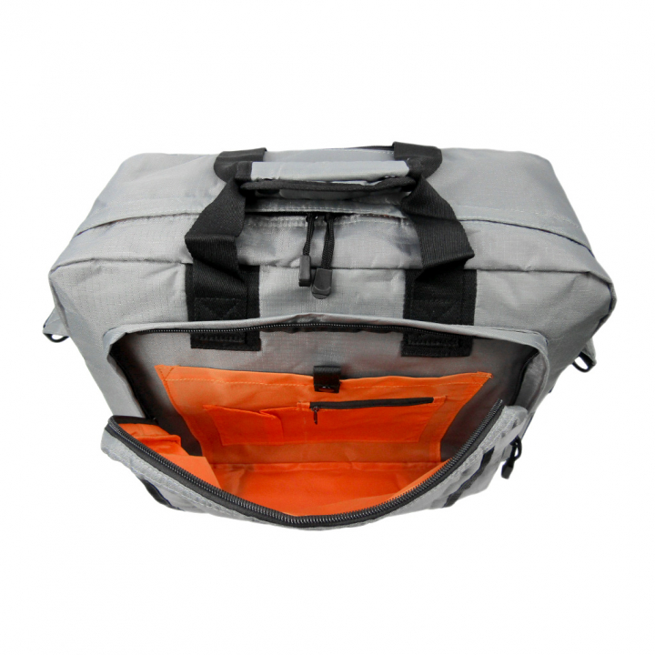 リップストップボストン 旅行 出張 1泊 2泊 ビジネス バッグ かばん 軽量 軽い 丈夫 灰色 グレー 3177