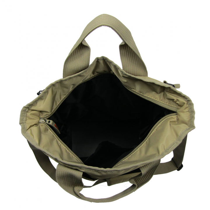 2WAY 大容量 A4対応 ボンディングバッグ 全4色 | トートバッグ 多収納 多機能 通勤 通学 お稽古 男女兼用 軽量 軽い 撥水 サブバッグ オフィス ビジネス カジュアル ベージュ 3E77