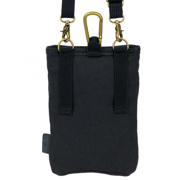 帆布工房 KURASHIKI シリーズ｜3way ショルダーバッグ 倉敷産帆布使用 ベルトポーチ スマホポーチ ウエストポーチ ベルト通し メンズ レディース 男女兼用 日本製 帆布 本革 ブラック 3J27