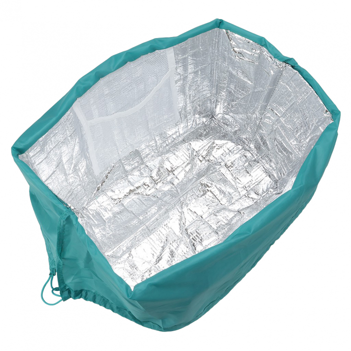 保温 保冷 レジかごバッグ 4WH4 [mama fiore マーマフィオーレ] Picoteeシリーズ ピコティ 保温保冷 マリンボーダー コンパクトレジカゴバッグ トートバッグ レディース グリーン