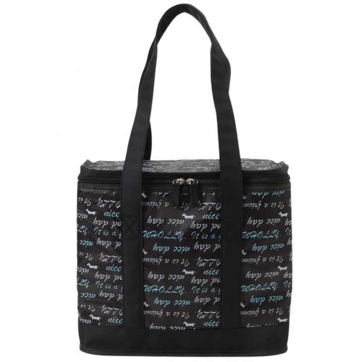 保冷バッグ トートバッグ 3L24 [WHOLLY ウォーリー] 保温保冷 買い物 レジャー イヌ かわいい レディース ブラック