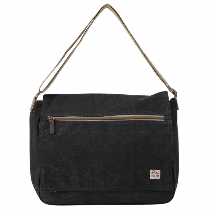  帆布工房 FLAP SHOULDER シリーズ ショルダーバッグ 全4色 | カジュアル 斜め掛け A4 ナチュラル シンプル 帆布 ショルダー トート トートバッグ ショルダーバッグ 通学 バッグ ショルダーバック メンズ レディース 男女兼用 サブバッグ 01ブラック