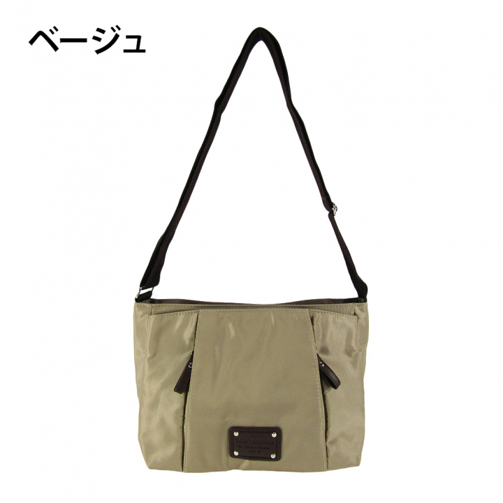 [Sofia Valentino ソフィアバレンチノ] 縦ファスナー ポケット付 横型ショルダーバッグ | レディース 多機能 ななめ掛け ネイビー 4875