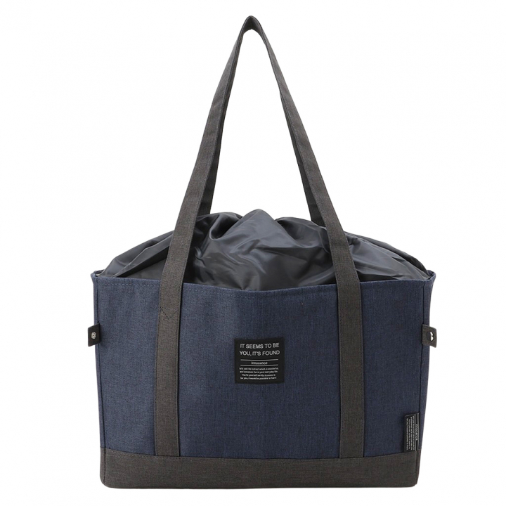 レジカゴバッグ 4WG4 [mama fiore マーマフィオーレ] Picoteeシリーズ ピコティ 保温保冷 無地 保冷バッグ トートバッグ エコバッグ レジかご 男女兼用 シンプル コンパクト レディース ネイビー