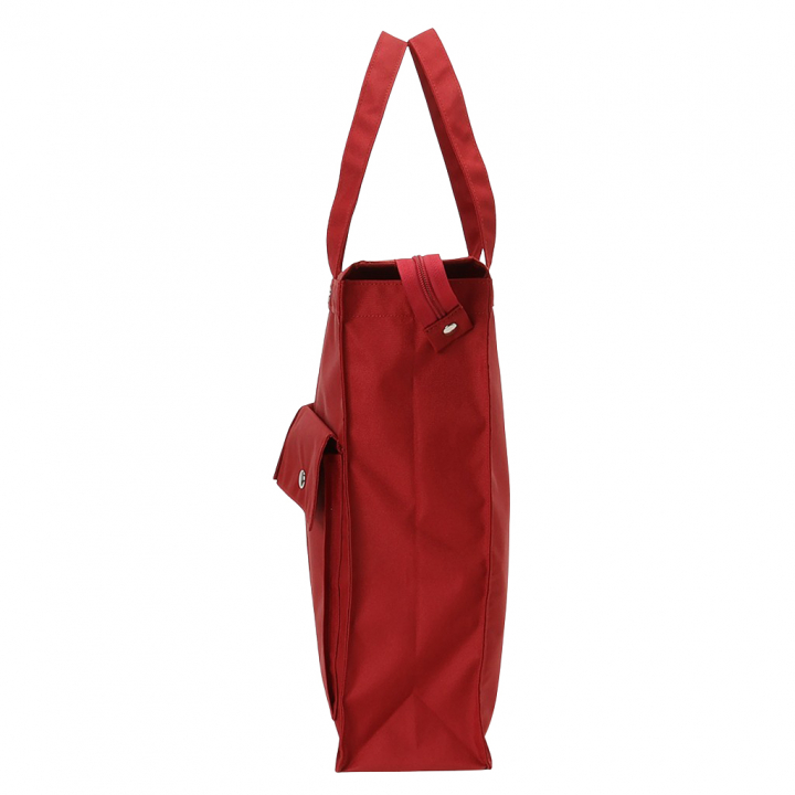 [A.O.T エーオーティー]  多機能 A4 対応トートバッグ 大容量 軽量 書類かばん 縦型 底板付き 撥水加工 男女兼用 ハンドバッグ ダークレッド 3420