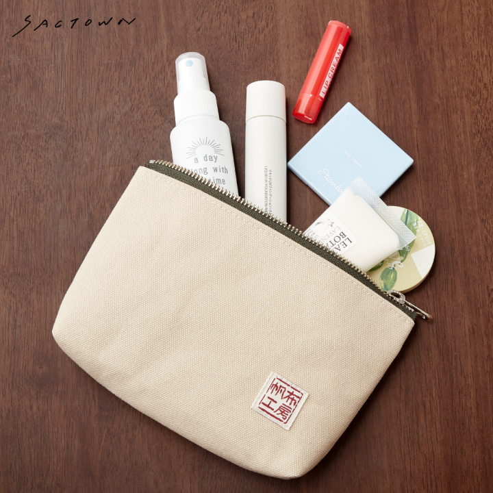 倉敷産帆布 ポーチ 3J38 [帆布工房 はんぷこうぼう] 日本製 小物収納 帆布 お出かけ シンプル メンズ レディース