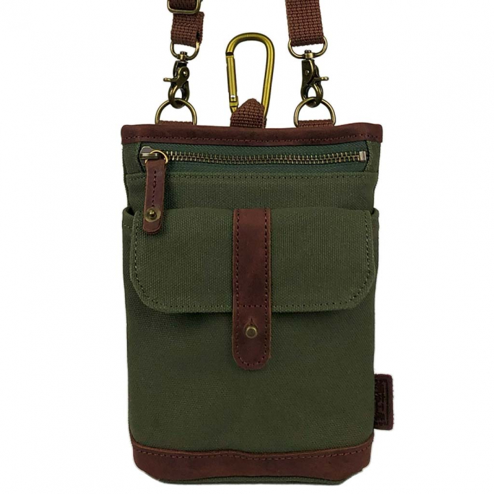 帆布工房 KURASHIKI シリーズ｜3way ショルダーバッグ 倉敷産帆布使用 ベルトポーチ スマホポーチ ウエストポーチ ベルト通し メンズ レディース 男女兼用 日本製 帆布 本革 カーキ 3J27