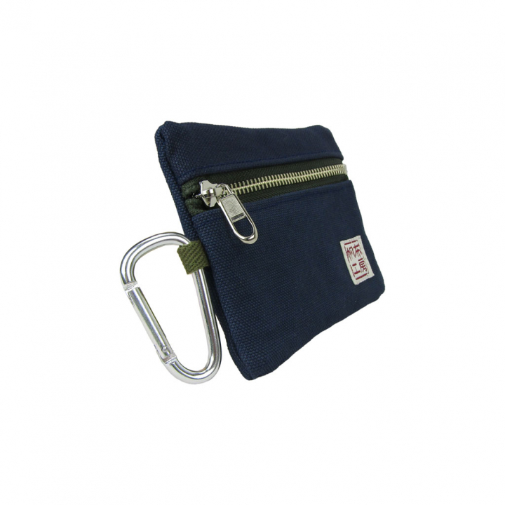 倉敷産帆布 日本製ティッシュポーチ 3J33 [帆布工房 はんぷこうぼう] ミニポーチ 帆布 キャンバス カラビナ付