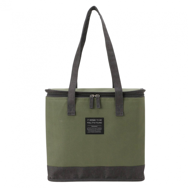  [mama fiore マーマフィオーレ] Picoteeシリーズ ピコティ BOX型 保温保冷トートバッグ 4WG1 | 無地 レジャー シンプル 男女兼用 軽量 レディース メンズ お買い物 ピクニック 運動会 イベント ユニセックス カーキ