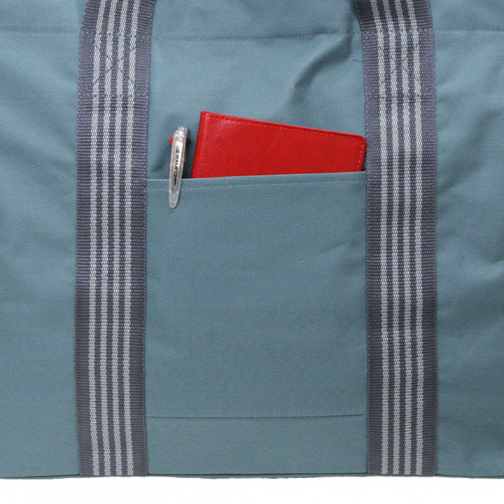 ファスナー付 ビッグ ラインベルト トートバッグ 全4色 |  A3 対応 肩掛け カジュアル 大きい お稽古 レッスンバッグ 軽量  男女兼用 マチ付き シンプル 灰 グレー 3W57