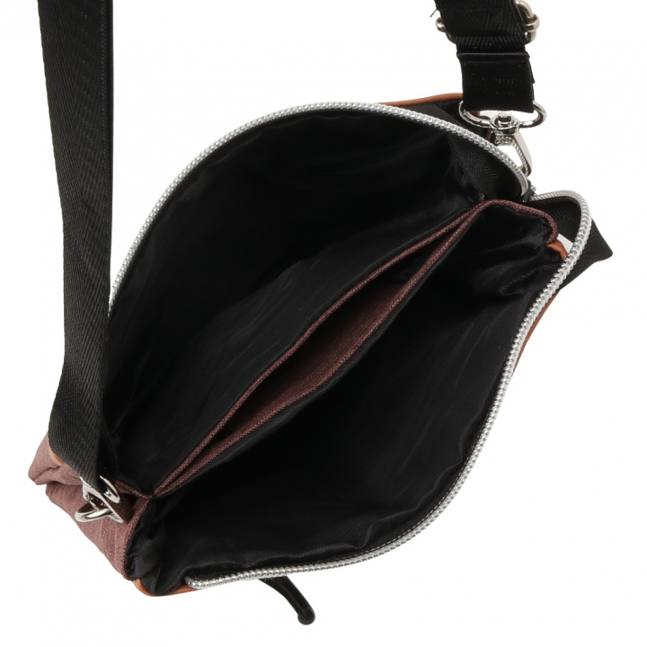 [CUBIC CORE キュービックコア]  サコッシュ ショルダーバッグ スマホショルダー スマホポーチ お財布ショルダー シンプル 薄マチ 収納力 茶 ブラウン 1E30