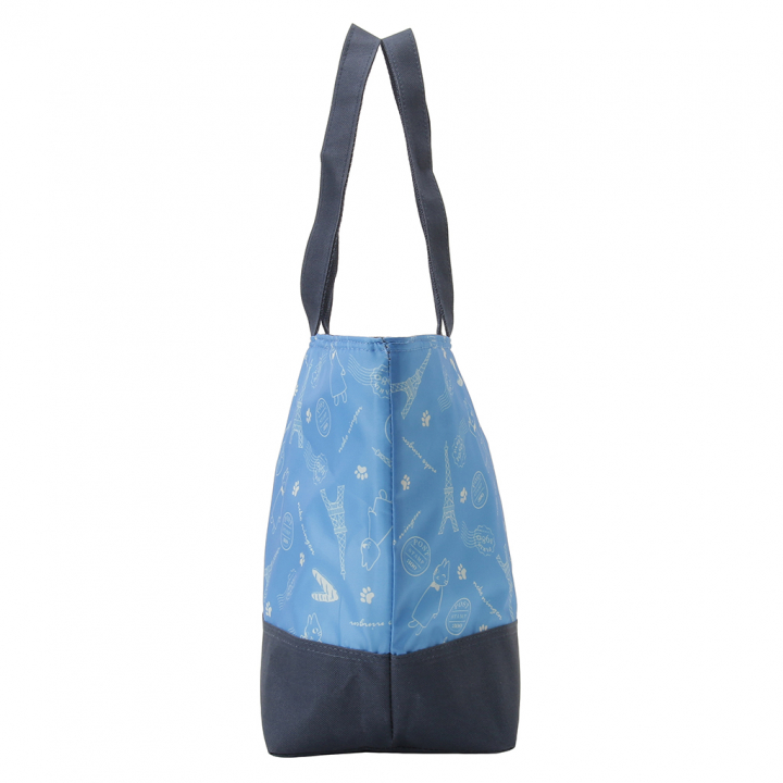 保冷バッグ トートバッグ 5M54 [ネコ人間 nekoningen ねこにんげん] 保温保冷 買い物 レジャー ネコ かわいい レディース ブルー