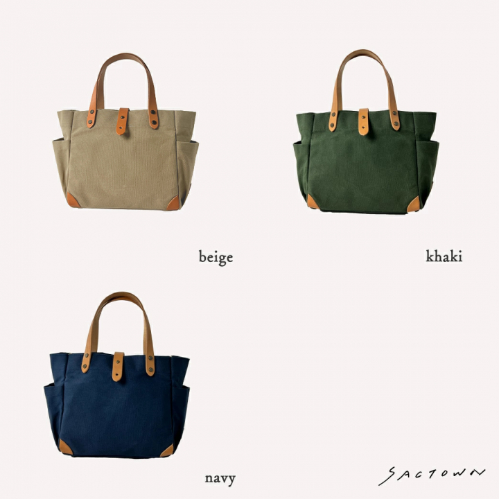 帆布工房 エイジングシリーズ 全3色 | 国産帆布 キャンバストートバッグ（S） 日本製 多機能 男女兼用 パラフィン加工  3J09