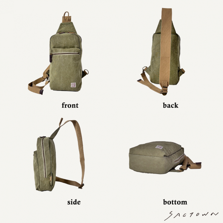 帆布工房 strollシリーズ|ボディバッグ 帆布 10号帆布 キャンバス ワンショルダーバッグ ショルダーバッグ 軽量 メンズ レディース 男女兼用 斜め掛け はんぷこうぼう 3X06