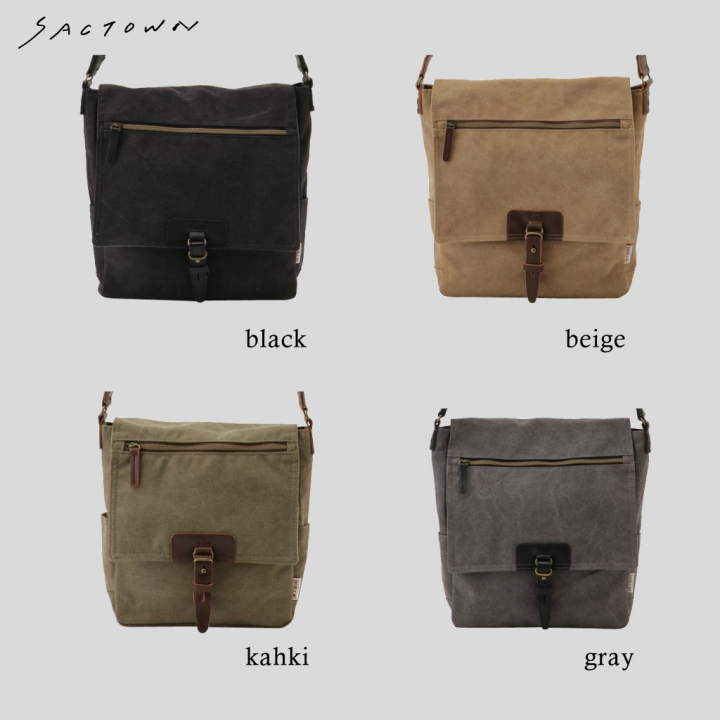ショルダーバッグ VINTAGE2シリーズ 3X96 [帆布工房 はんぷこうぼう] 帆布 キャンバス 斜めがけ メンズ レディース 牛革 A4 ビンテージ ブランド