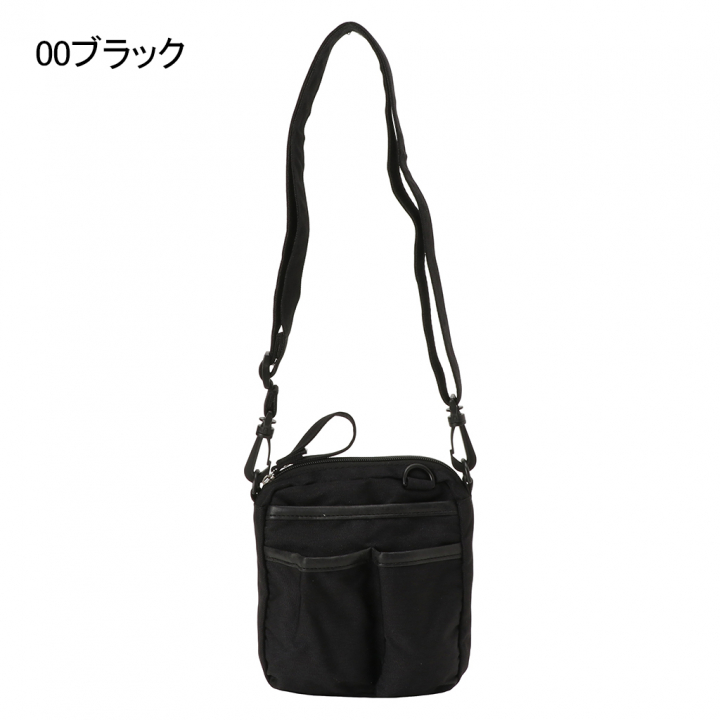 多機能  ショルダーバッグ 3406 [収納マスター] 軽い 2WAY シンプル 00ブラック