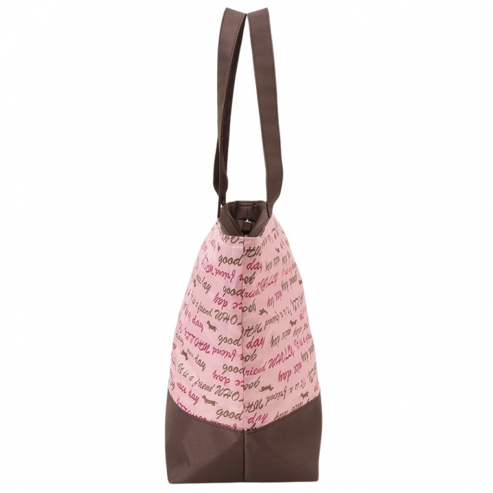 保冷バッグ トートバッグ 3L23 [WHOLLY ウォーリー] 保温保冷 買い物 レジャー イヌ かわいい レディース ピンク