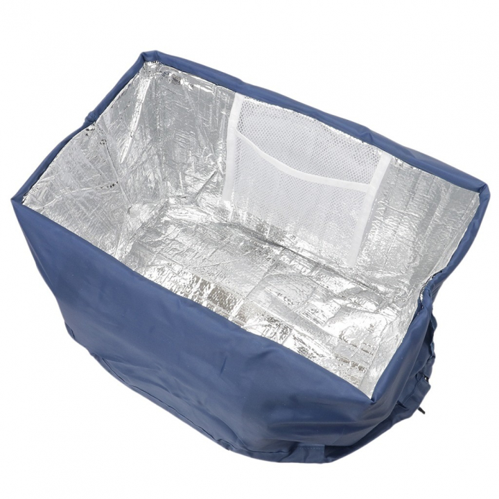 レジかごバッグ 4WA4 [mama fiore マーマフィオーレ] Picoteeシリーズ ピコティ 保温保冷 ネコドット レジカゴバッグ トートバッグ レジャー レディース ブルー