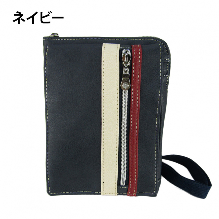 [CUBIC CORE キュービックコア]  3WAY シザーバッグ 合皮 カラビナ付 ベルトループ付 スマホ ショルダー 黒 ブラック 1868