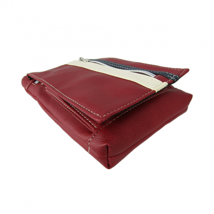 [CUBIC CORE キュービックコア]  3WAY シザーバッグ 合皮 カラビナ付 ベルトループ付 スマホ ショルダー 赤 レッド  1868