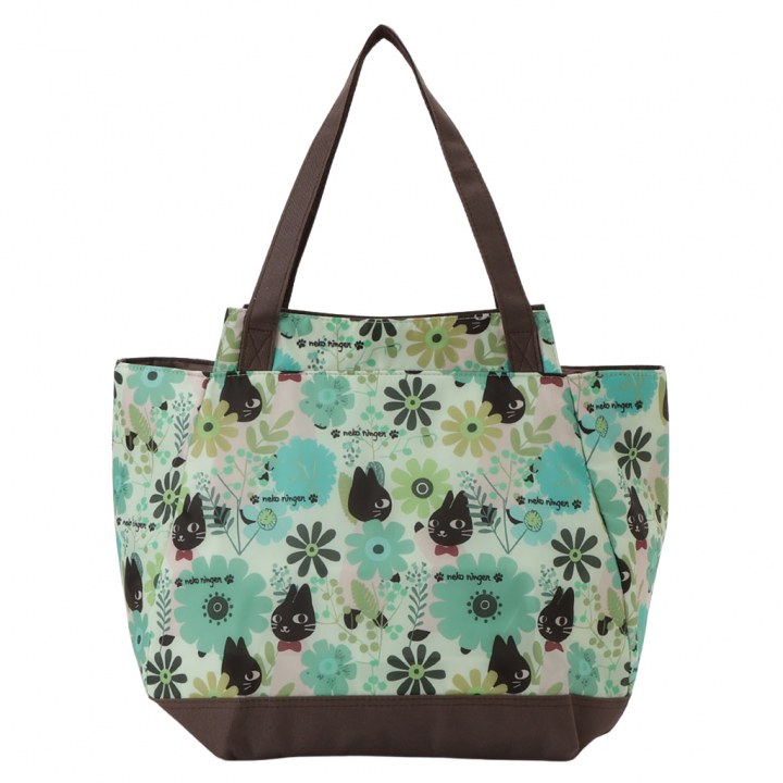 バルーン 保冷バッグ トートバッグ 5M70 [ネコ人間 nekoningen ねこにんげん] 保温保冷 大容量 BIG 買い物 レジャー ネコ レディース グリーン
