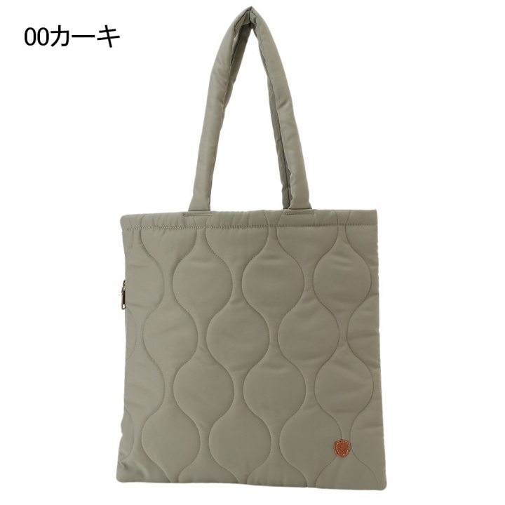 トートバッグ 6228 [chiemi sacs チエミサックス] パデッド キルト シンプル A4サイズ 推し活 レディース 00カーキ