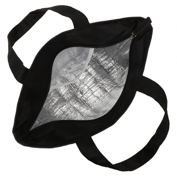  [mama fiore マーマフィオーレ] Picoteeシリーズ ピコティ 保温保冷 ランチバッグ 保冷バッグ | おしゃれ 可愛い サブバッグ 軽量 レディース メンズ 男女兼用 キッズ 弁当袋 ミニ トートバッグ 4L 便利 シンプル／ブラック