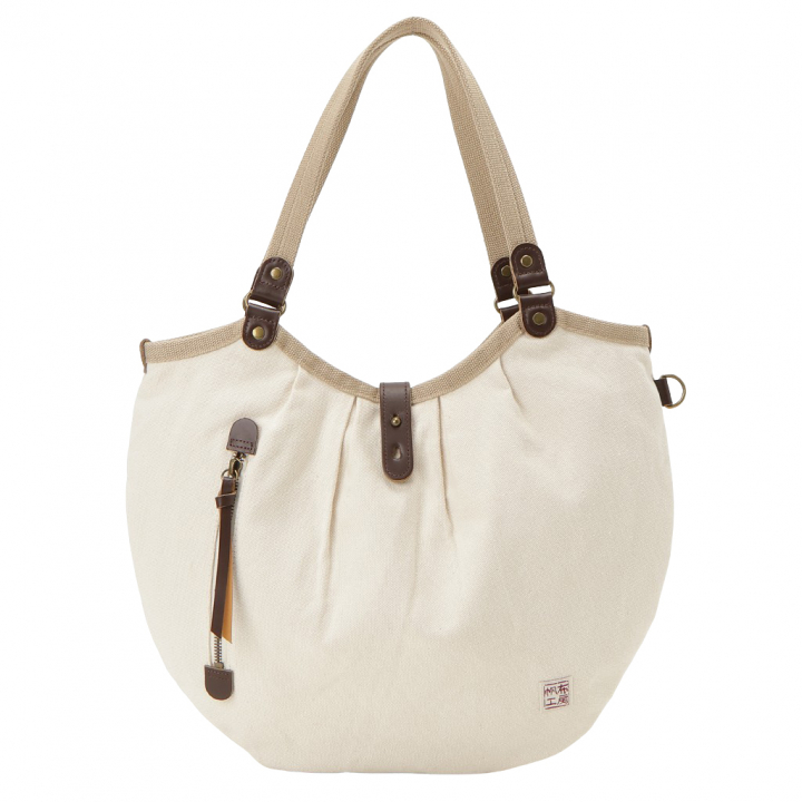 帆布工房 PEARIIシリーズ|A4対応 ハンドバッグ 軽量 天然素材 帆布 キャンバス地 本革 ナチュラル カジュアル バイカラー レディース はんぷこうぼう 3X41