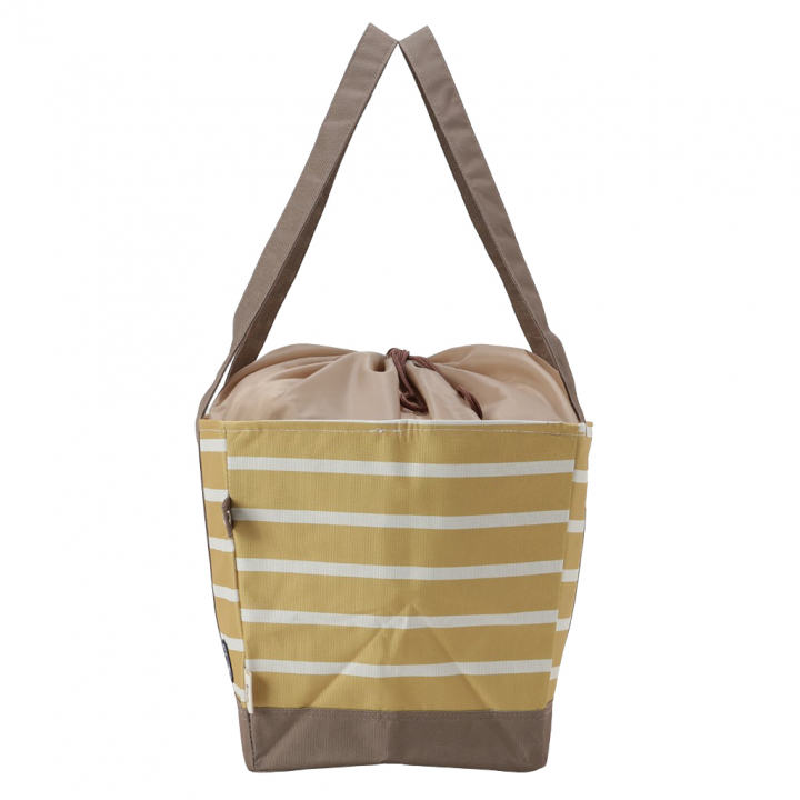 保温 保冷 レジかごバッグ 4WH4 [mama fiore マーマフィオーレ] Picoteeシリーズ ピコティ 保温保冷 マリンボーダー コンパクトレジカゴバッグ トートバッグ レディース イエロー