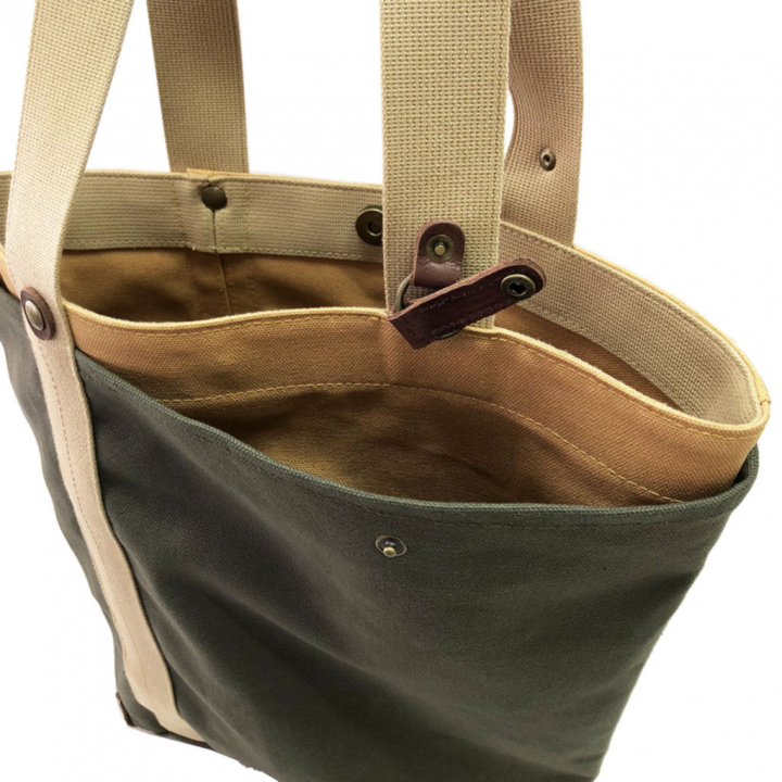 トートバッグ 3J40 [帆布工房 はんぷこうぼう] 日本製 多機能 2重構造 ポケット豊富 帆布 買い物 メンズ レディース