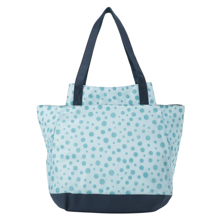 バルーン 保冷バッグ トートバッグ 5N43 [mama fiore マーマフィオーレ] 保温保冷 大容量 BIGサイズ 買い物 レジャー レディース ブルー