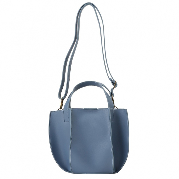 ショルダーバッグ 6242 [chiemi sacs チエミサックス] シンプル 2WAY オシャレ バケットバッグ 自立 レディース 00ブルー