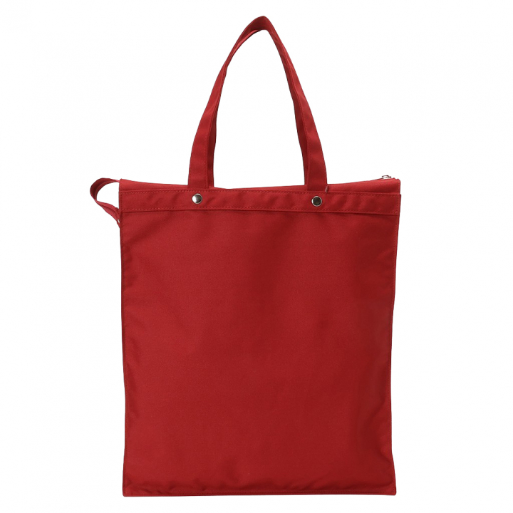 [A.O.T エーオーティー]  多機能 A4 対応トートバッグ 大容量 軽量 書類かばん 縦型 底板付き 撥水加工 男女兼用 ハンドバッグ ダークレッド 3420