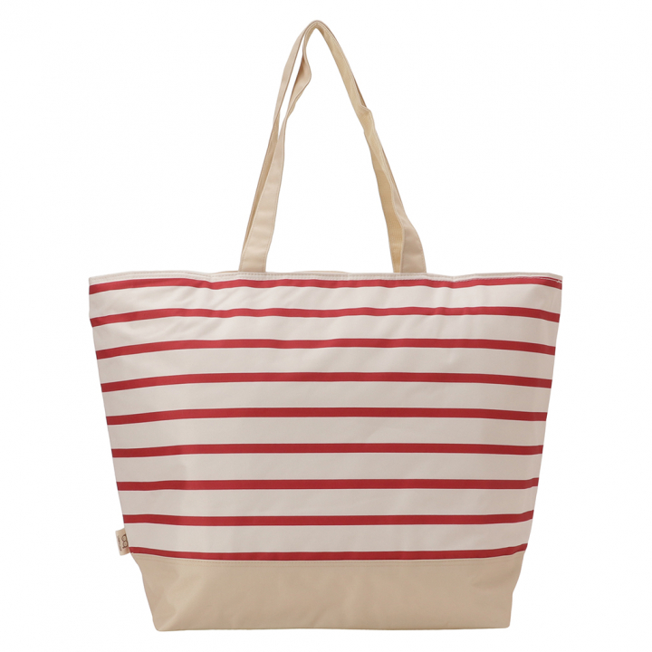 保冷バッグ トートバッグ 4X87 [mama fiore マーマフィオーレ] Picoteeシリーズ ピコティ 保温保冷 マリンボーダー おしゃれ レジャー レディース レッド