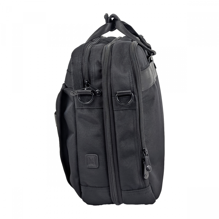 SANDGLASS｜キャリーオン機能 B4対応 拡張機能付き ビジネスバッグ 大容量 多機能 撥水 リュック 手持ち ビジネスリュック PC タブレット収納 出張 サンドグラス ブラック 3G07